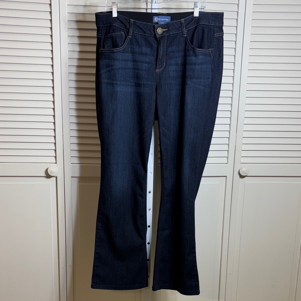 Democracy "Ab"solution® Indigo Itty Bitty Bootcut Plus Jeans Size 16W - Picture 5 of 15